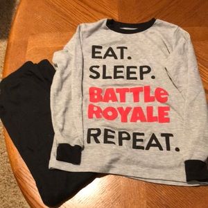 Boys gaming long sleeved pajamas